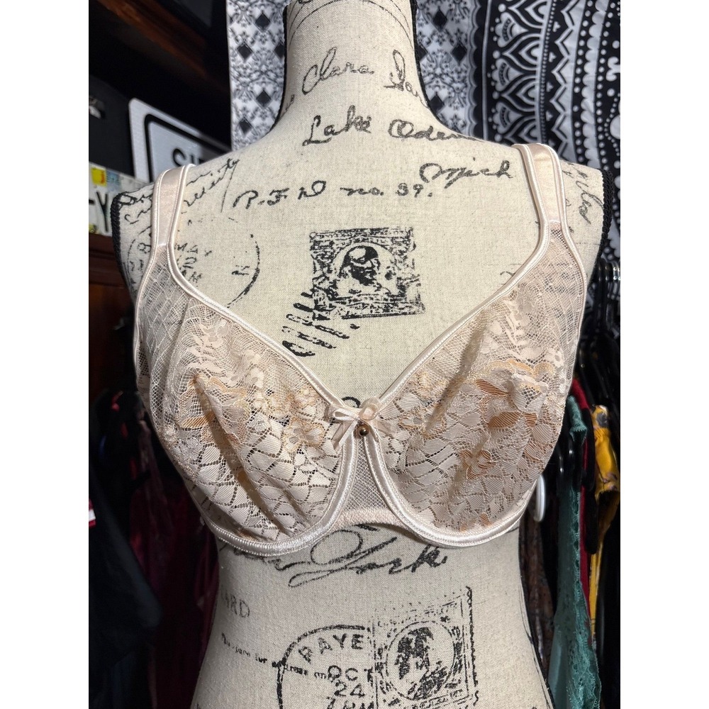 Empreinte Melody Ivory Lace Underwire Bra 32E Luxury Euro 70E Ivory 0786